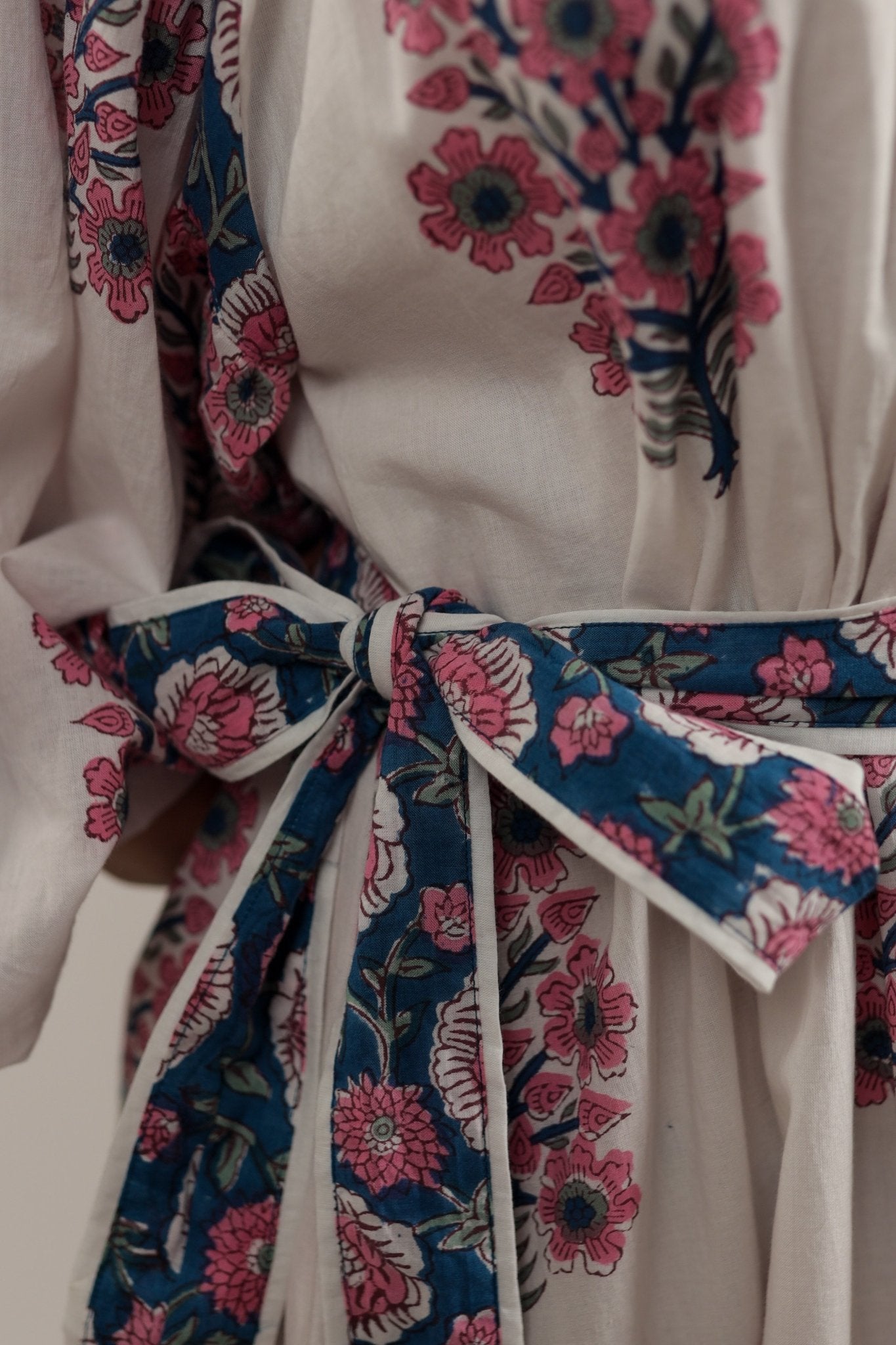 Beautiful Dress with Flowers Bluebell Garden Dress -Back/Details- Tzipor