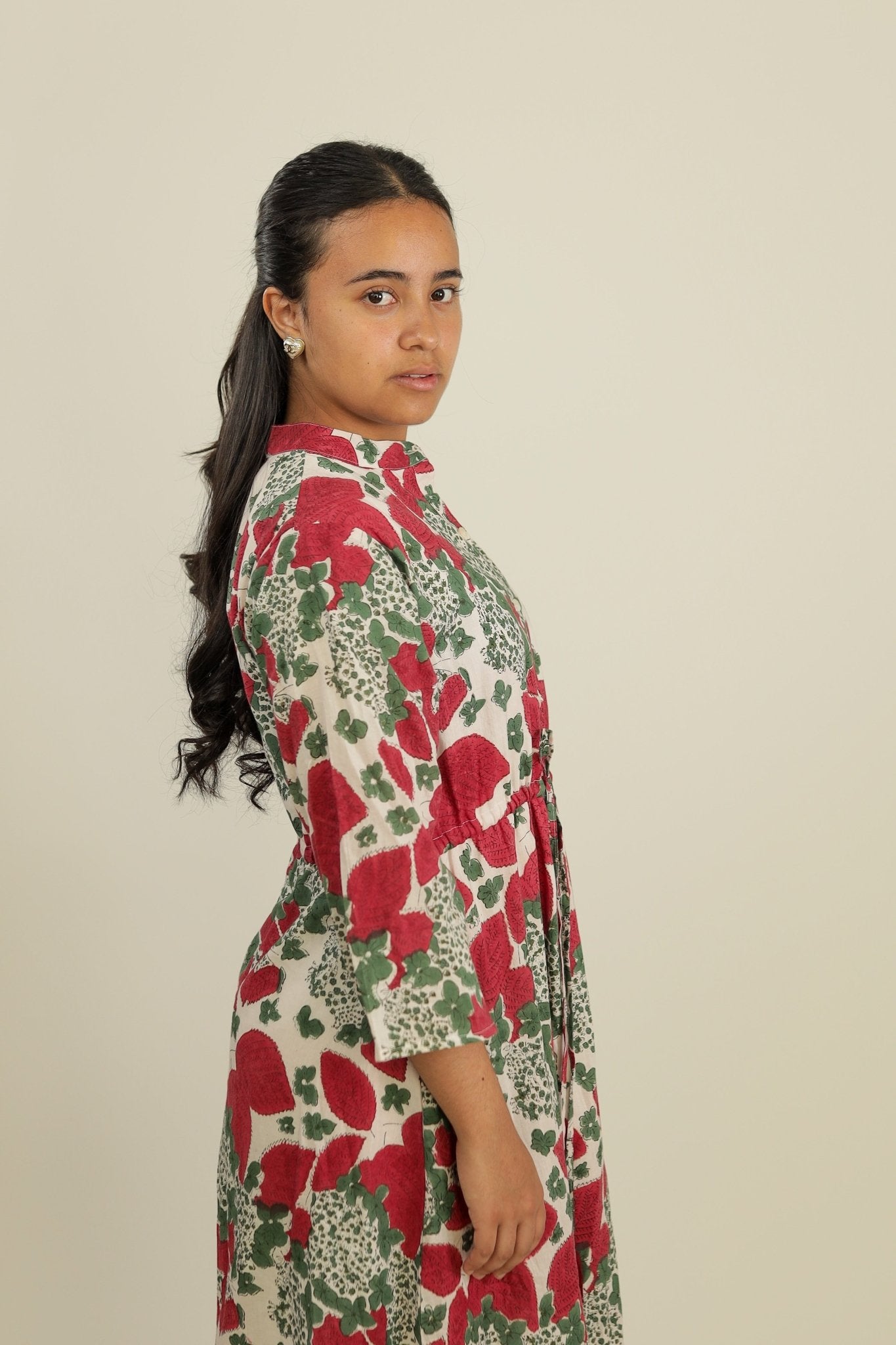 Red Dress Redleaf Blossom Dress - Tzipor