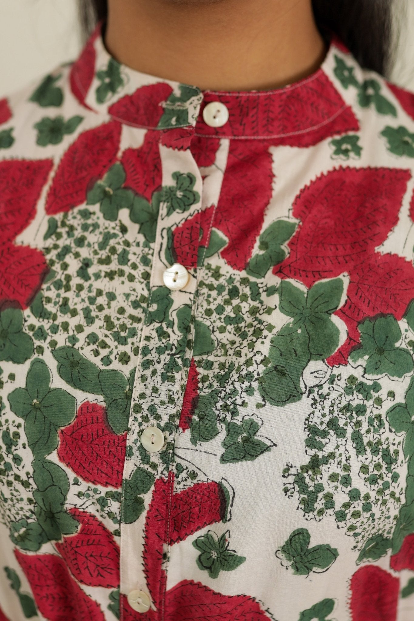 Red Dress Redleaf Blossom Dress - Tzipor