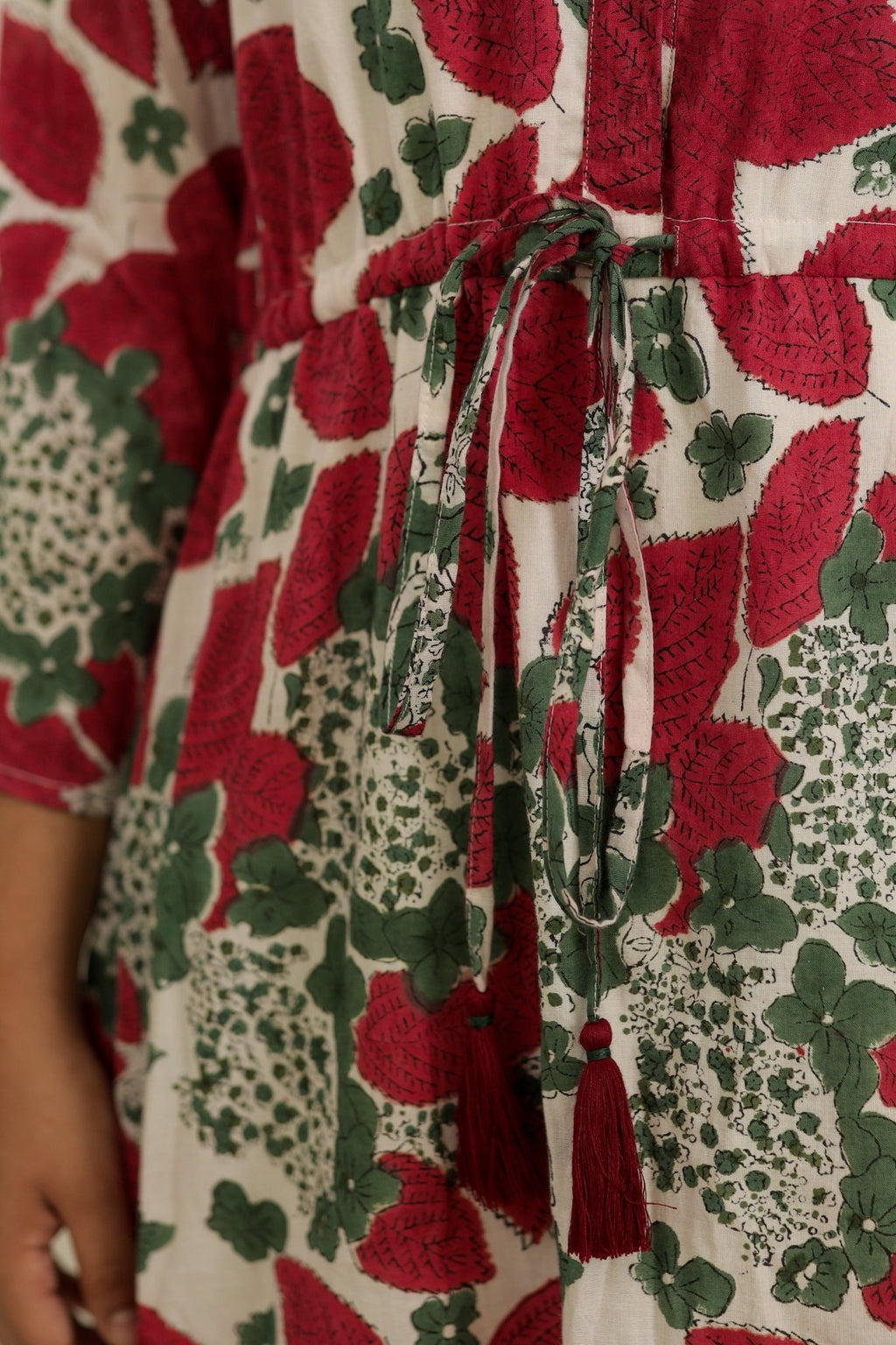 Red Dress Redleaf Blossom Dress - Tzipor