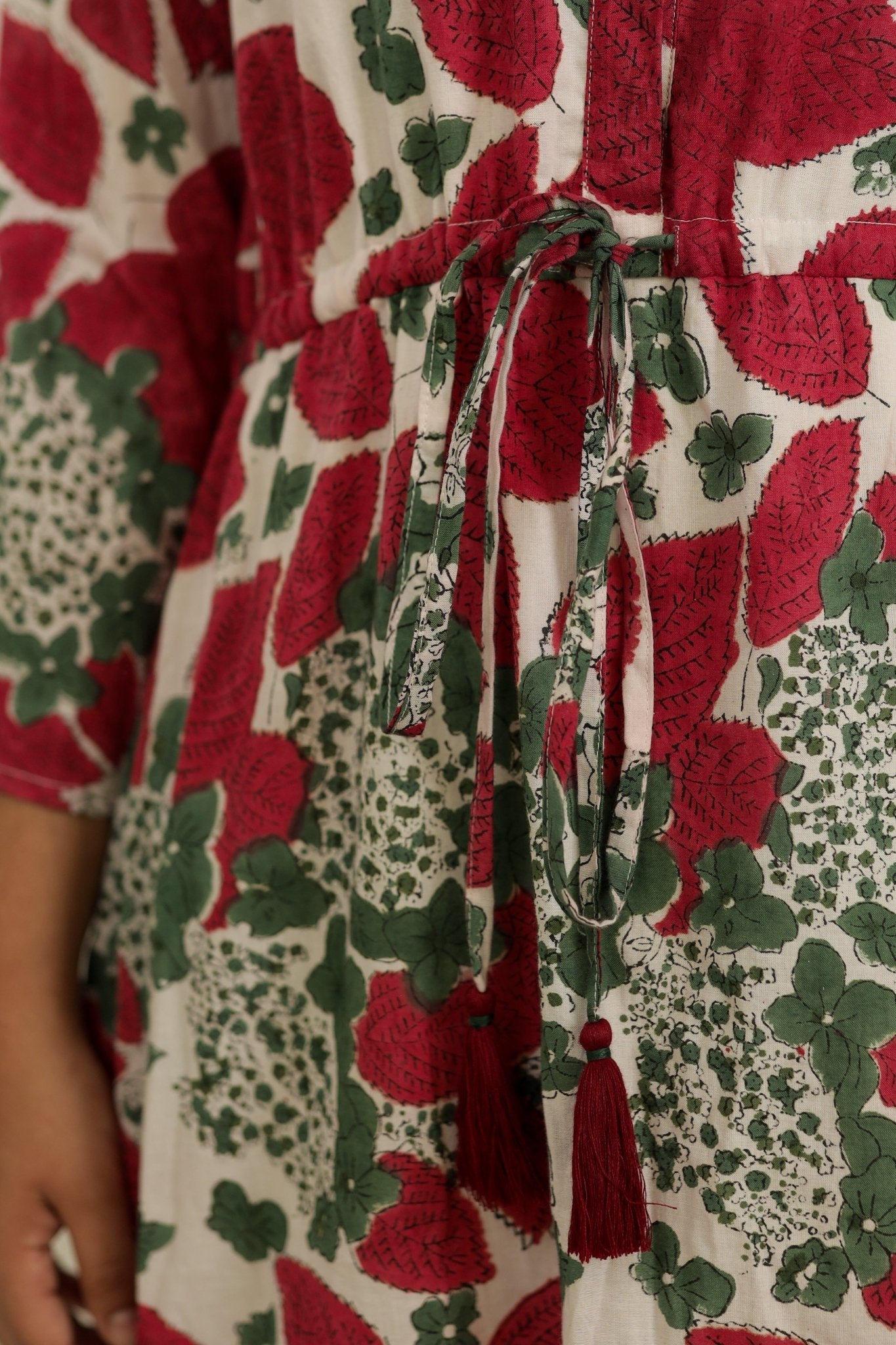 Red Dress Redleaf Blossom Dress - Tzipor